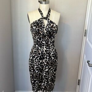 Stop staring vintage inspired halter dress